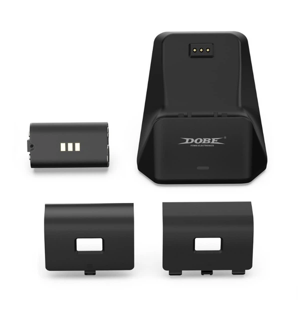 Зарядная dock станция DOBE c аккумуляторной батареей объемом 1200 mAh подставка для геймпада Microsoft Wireless Controller Xbox Series X|S, Xbox One X / Xbox One S / Xbox One c LED индикаторам статуса зарядки джойстика - Фото 3 Зарядная dock станция DOBE c аккумуляторной батареей объемом 1200 mAh подставка для геймпада Microsoft Wireless Controller Xbox Series X|S, Xbox One X / Xbox One S / Xbox One c LED индикаторам статуса зарядки джойстика - изображение 3