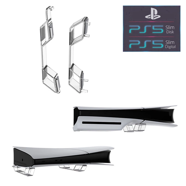 Горизонтальная подставка DOBE (2шт.) для игровой консоли-приставки Sony PlayStation 5 Slim: PS5 Slim Disk Drive version / PS5 Slim Digital Edition / Прозрачно-белая - Фото 1 Горизонтальная подставка DOBE (2шт.) для игровой консоли-приставки Sony PlayStation 5 Slim: PS5 Slim Disk Drive version / PS5 Slim Digital Edition / Прозрачно-белая - изображение 1