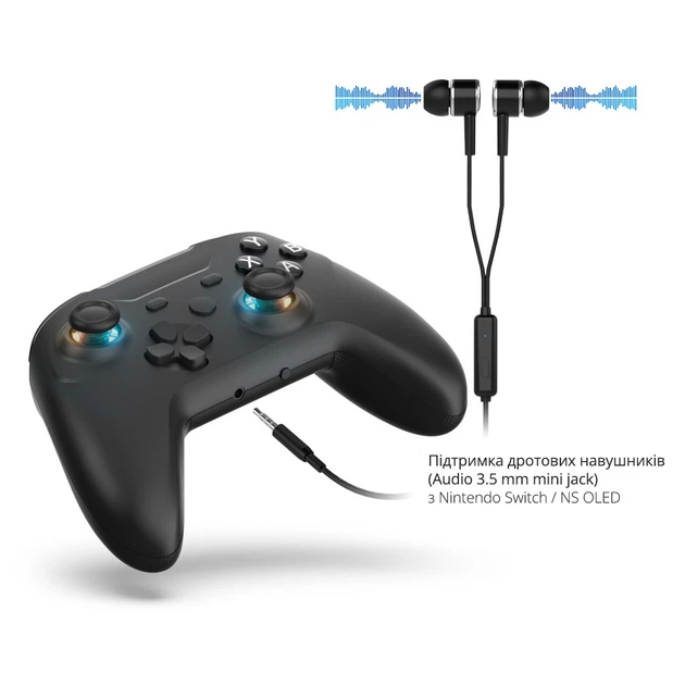 Беспроводной геймпад DOBE (2.4GHz USB-A ресивер, USB Type-C переходник) для консоли Valve Steam Deck / Nintendo Switch (NS OLED) / ПК, ноутбука / Android / накладки на стики контроллера, джойстика - изображение 9
