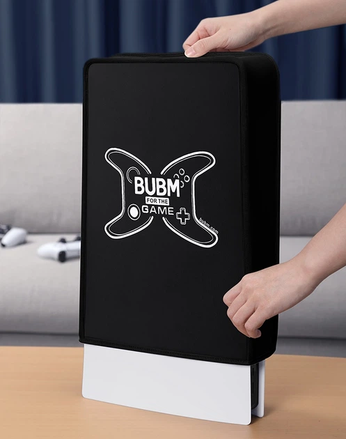Пылезащитный черный кейс-чехол BUBM для игровой консоли-приставки Sony PlayStation 5 (PS5 / PS5 Digital Edition) - изображение 2