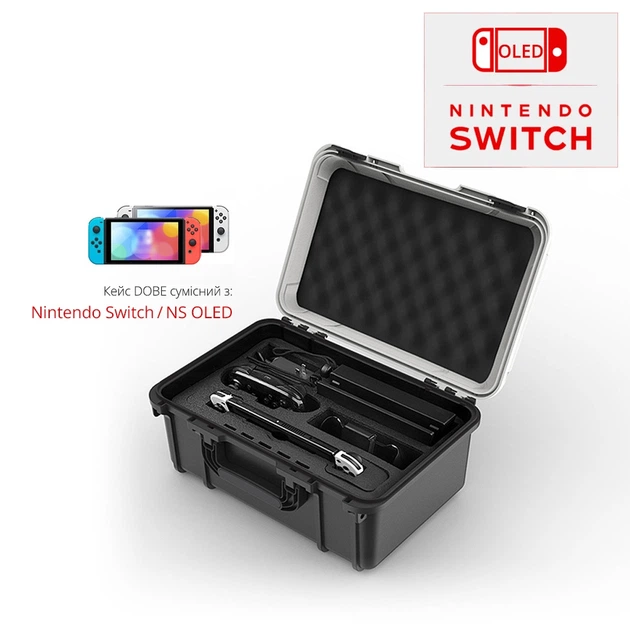 Дорожня сумка-кейс DOBE для перенесення ігрової консолі Asus Rog Ally / Valve Steam Deck (OLED) / Nintendo Switch (NS OLED) / геймпад / док станція / кабелі приставки / блок живлення / ігрові картриджі - зображення 4