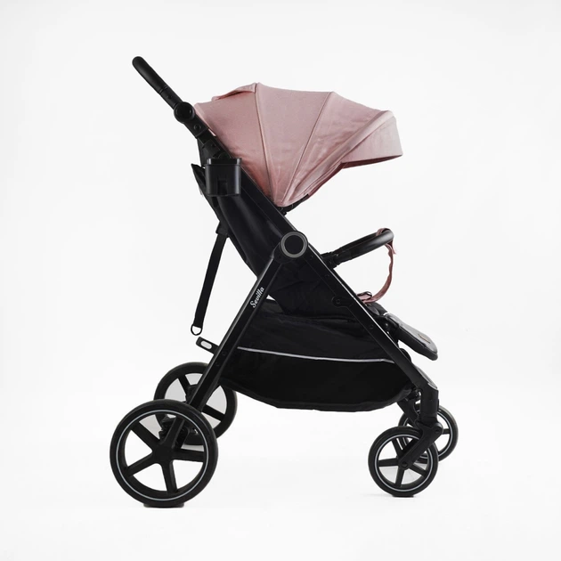 Детская прогулочная коляска "JOY" Sevillia (S-15928) розовый - изображение 5