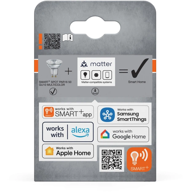 Світлодіодна лампа OSRAM SMART+ WiFi PAR16 4.7W RGBW 350Lm DIM EGU10 (4099854462191) - зображення 12