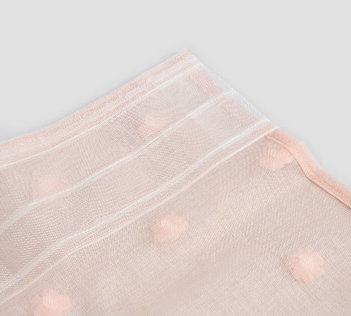 Фіранка Homla Belmonte з декоративними помпонами рожева 140x250 см (5906496742439) - зображення 3