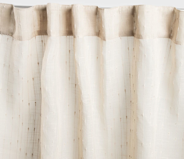 Фіранка Homla Nisa з тисненням бежева 140x250 см (5906496742477) - зображення 1