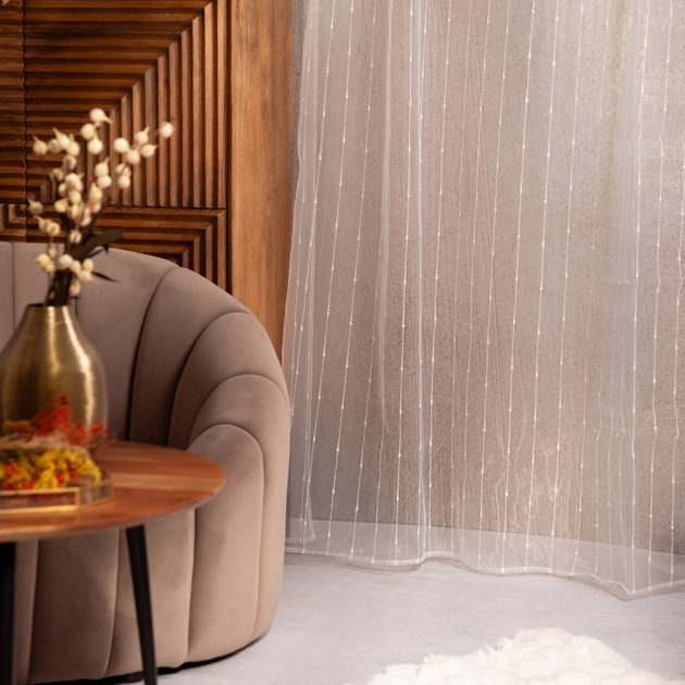 Фіранка Homla B2 Essentials жакардова з тасьмою біла 140x250 см (5906496717680) - зображення 6