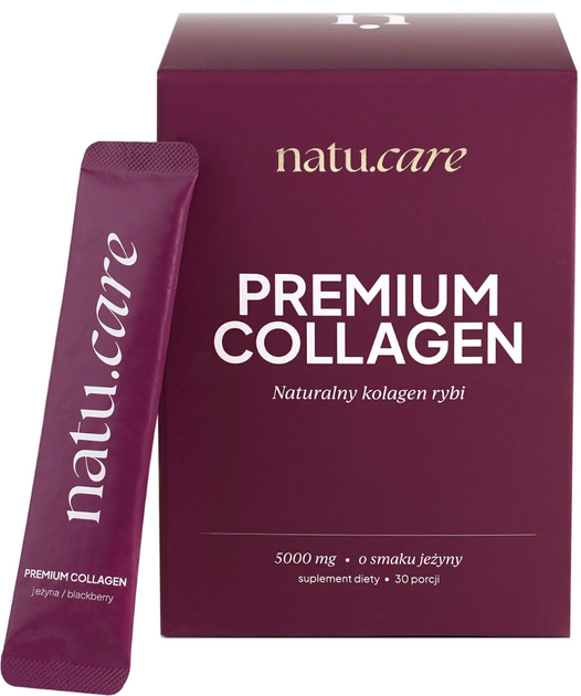 Suplement diety Natu.Care Collagen Premium 5000 mg 30 saszetek Jeżyna (5905943690606) - obraz 1