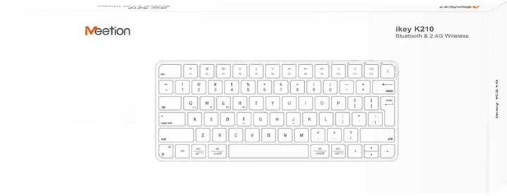 Клавиатура беспроводная Meetion K210 Bluetooth/Wireless Black (MT-K210MW-A-RUA) - изображение 7