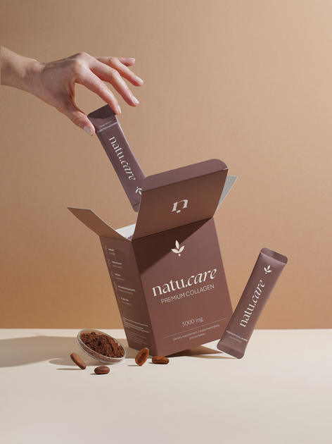 Suplement diety Natu.Care Collagen Premium 5000 mg 30 saszetek Kakao (5905072809610) - obraz 6