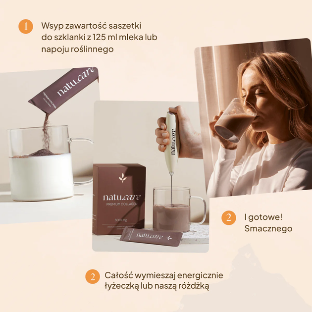 Suplement diety Natu.Care Collagen Premium 5000 mg 30 saszetek Kakao (5905072809610) - obraz 12