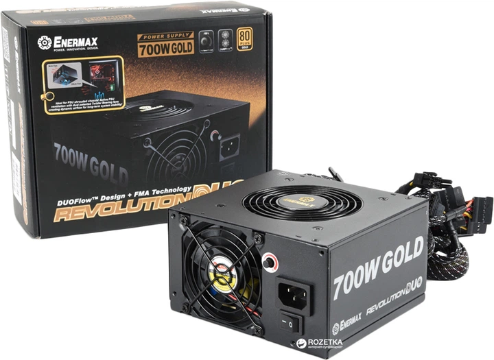 Блок живлення Enermax Revolution Duo 700 W 80 Plus Gold (ERD700AWL-F) - зображення 5