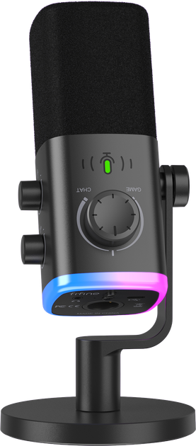 Микрофон динамический Fifine AM9 XLR/USB Black - Фото 1 Микрофон динамический Fifine AM9 XLR/USB Black - изображение 1