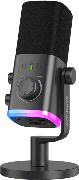 Микрофон динамический Fifine AM9 XLR/USB Black - Фото 3 Микрофон динамический Fifine AM9 XLR/USB Black - изображение 3