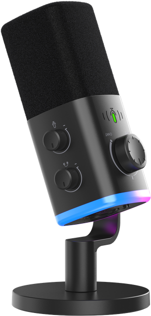 Микрофон динамический Fifine AM9 XLR/USB Black - Фото 4 Микрофон динамический Fifine AM9 XLR/USB Black - изображение 4