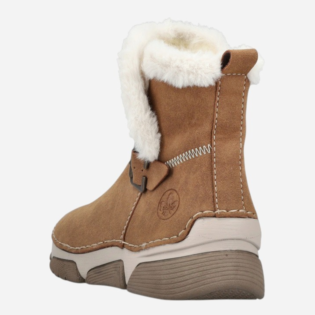 Zimowe kozaki damskie ocieplane Rieker 45966-20 39 (6UK) Brązowe (4061811930869) - obraz 5