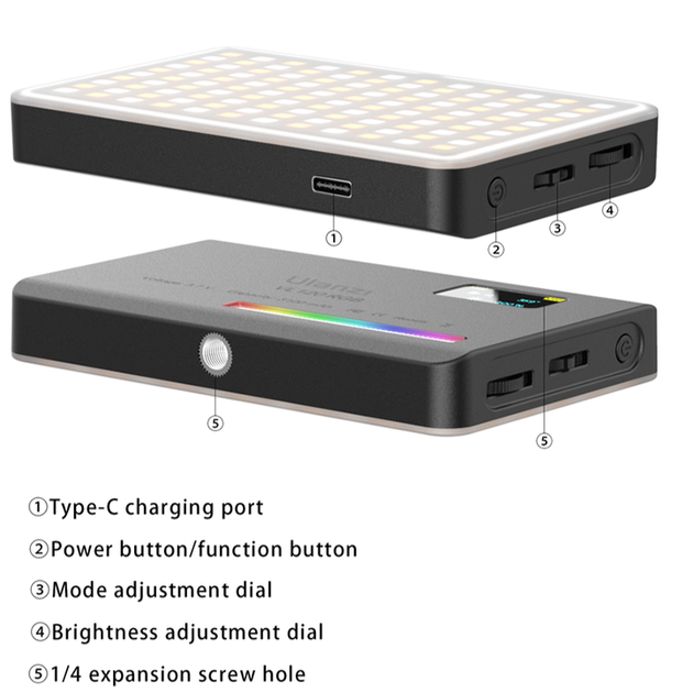 Відеосвітло Ulanzi Vijim VL120RGB light Black (2346) - изображение 2