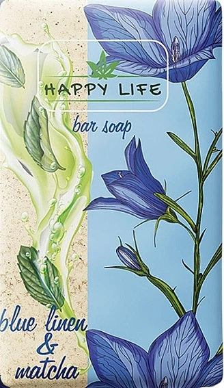 Твердое мыло "Синий лен и матча" - Happy Life Blue Linen & Matcha 180g (1476064-33326451) - Фото 1 Твердое мыло "Синий лен и матча" - Happy Life Blue Linen & Matcha 180g (1476064-33326451) - изображение 1