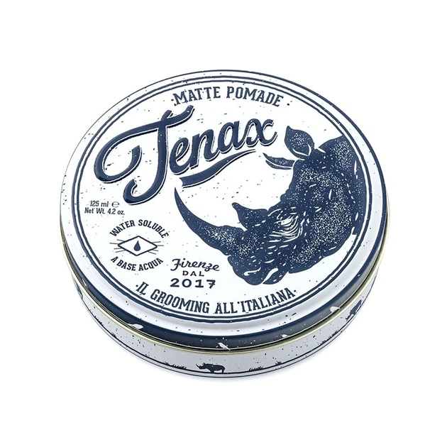 Матова моделююча помада на водяній основі Tenax Hair Matte Pomade Strong Hold 125 мл - Фото 1 Матова моделююча помада на водяній основі Tenax Hair Matte Pomade Strong Hold 125 мл - зображення 1