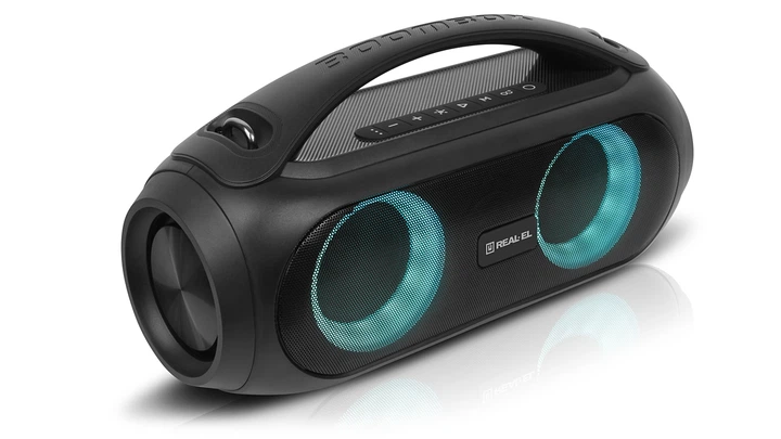 Колонка REAL-EL X-745 Black (40Вт, Bluetooth, USB, AUX, 3000мА*час) - изображение 5