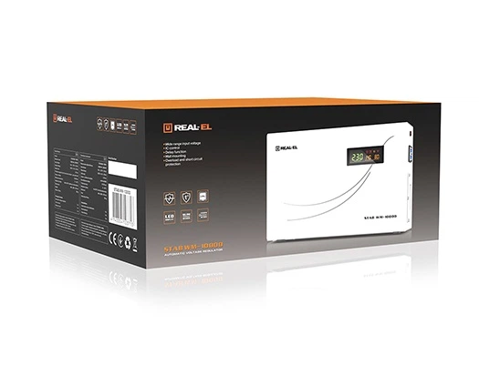 Стабилизатор напряжения REAL-EL STAB WM-10000 Refurbished - изображение 10