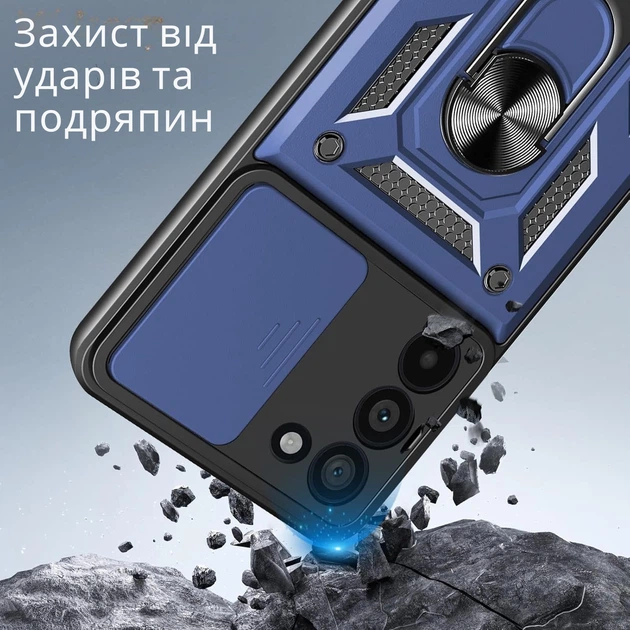 Чехол для смартфона BeCover Military для Xiaomi Redmi 15 4G Blue (BC_713922) - Фото 4 Чехол для смартфона BeCover Military для Xiaomi Redmi 15 4G Blue (BC_713922) - изображение 4