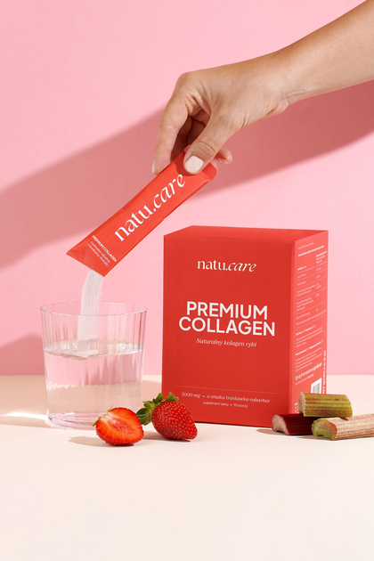 Suplement diety Natu.Care Collagen Premium 5000 mg 30 saszetek Truskawka-Rabarbar (5905943690590) - obraz 3