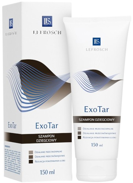 Szampon do włosów Lefrosch ExoTar z siarką i ichtiolą 150 ml (5907612710790) - obraz 1