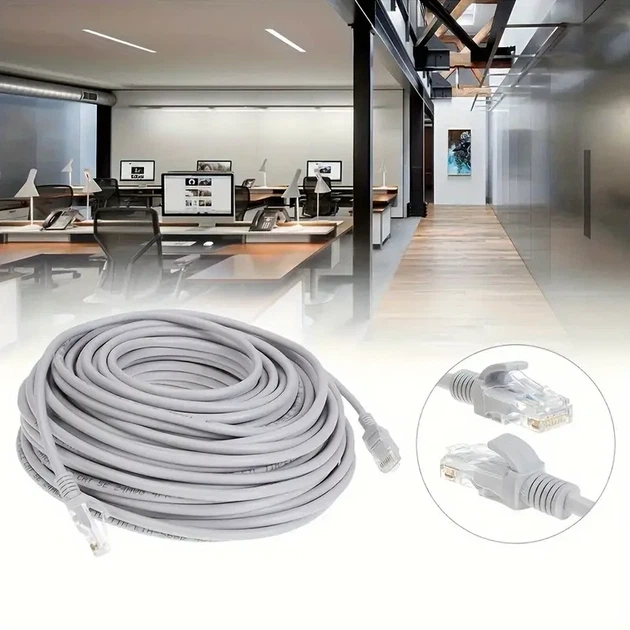 Патч Корд LAN Кабель для роутера 7 м UTP RJ45 Ethernet CAT 5e (0_32085) - Фото 1 Патч Корд LAN Кабель для роутера 7 м UTP RJ45 Ethernet CAT 5e (0_32085) - изображение 1