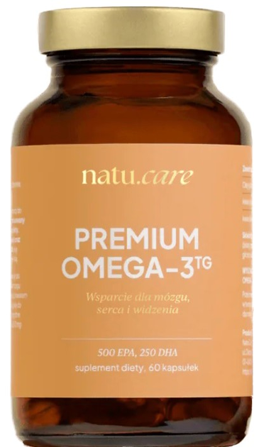Suplement diety Natu.Care Premium Omega 3 TG 750 mg 60 tabletek (5905943690002) - obraz 1