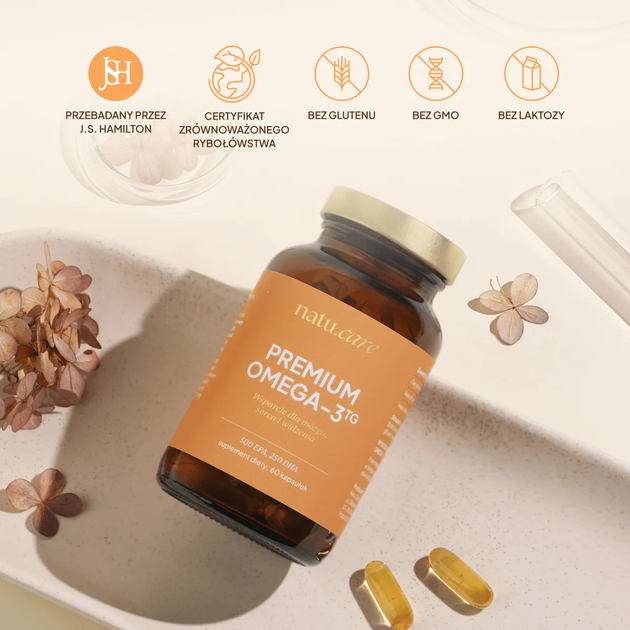 Suplement diety Natu.Care Premium Omega 3 TG 750 mg 60 tabletek (5905943690002) - obraz 6