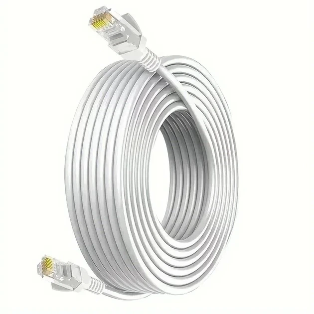 Патч Корд LAN Кабель от роутера к пк 25м для интернета CAT5e UTP RJ45 (0_32332) - Фото 1 Патч Корд LAN Кабель от роутера к пк 25м для интернета CAT5e UTP RJ45 (0_32332) - изображение 1