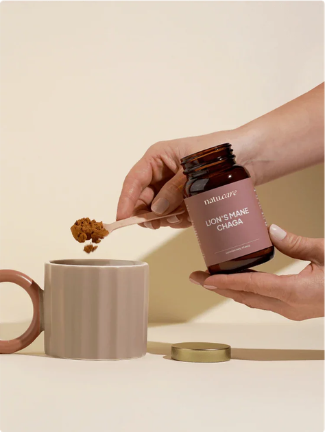 Харчова добавка Natu.Care Lion’s Mane + Chaga 1500 мг 45 г (5905943690828) - зображення 6