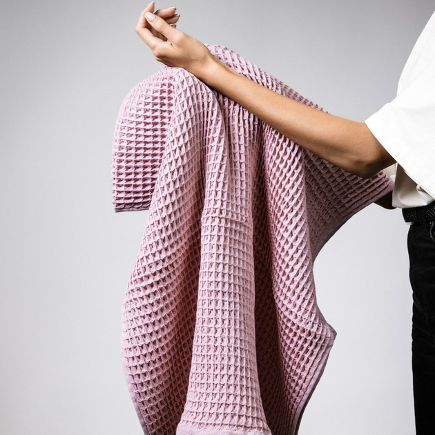 Рушник Homla Vaffel рожевий 70x130 см (5904183860657) - зображення 5