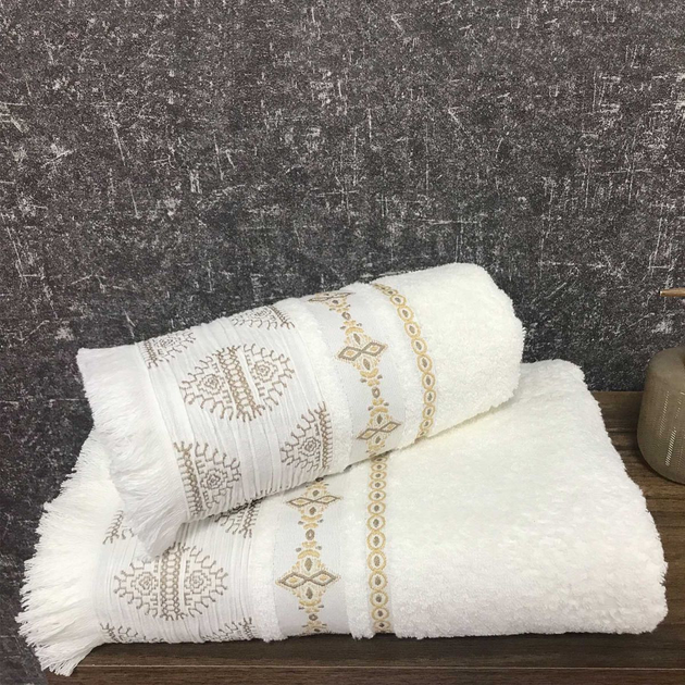 Рушник Homla Basic Solta бавовняний з бахромою білий 70x130 см (5904183811000) - зображення 8