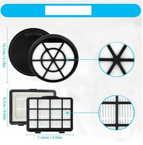 Набір фільтрів для пилососу Bosch Serie 2, Cleann BGC05AAA1, BGS05A220, BGS05A225, BGS05X240, (код 17001740 + 12025213) - зображення 5