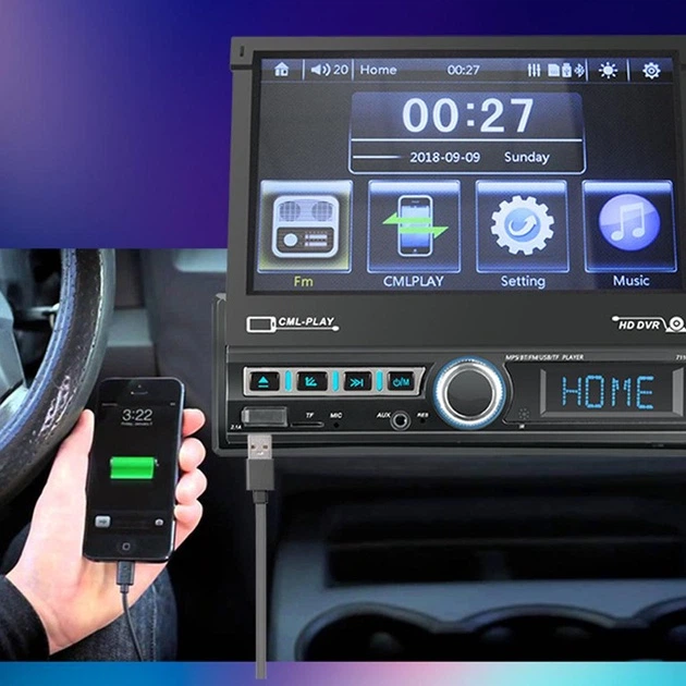 Автомагнитола 1DIN с выдвижным экраном 7 Android XPRO 7110A-10 - изображение 8