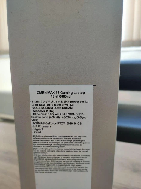 Ноутбук HP OMEN MAX 16 OLED RTX 5080/U9-275HX/64GB/2TB WIn.11 - изображение 2