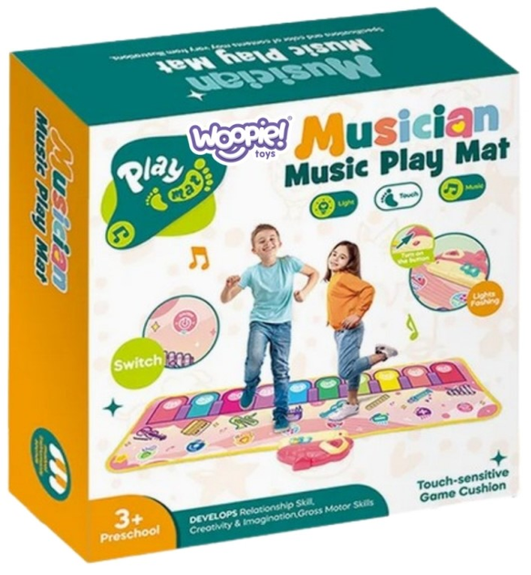 Mata muzyczna Woopie Dinusie XXL 2 w 1 (5906280653392) - obraz 2