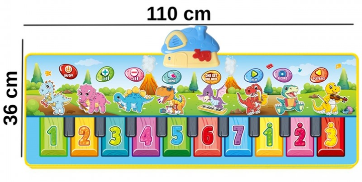 Mata muzyczna Woopie Dinusie XXL 2 w 1 (5906280653392) - obraz 4