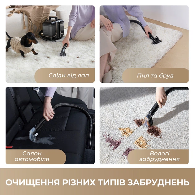 Моющий пылесос для ковров и тканей Dreame N10 (N10-BL) - Фото 4 Моющий пылесос для ковров и тканей Dreame N10 (N10-BL) - изображение 4