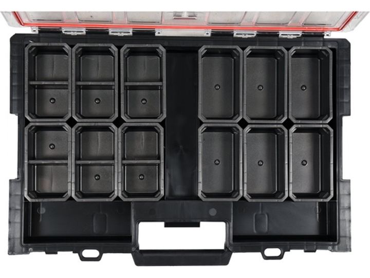 Органайзер YATO з 12 знімними комірками 531 x 379 x 77 мм пластиковий корпус (YT-09181) - зображення 3