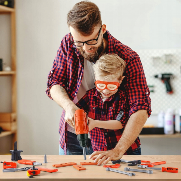 Мобільна скриня для інструментів дитяча Woopie 2 в 1 65 елементів (5906280653545) - зображення 9