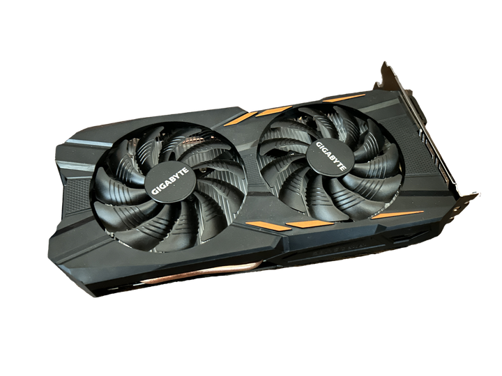 Видеокарта Gigabyte GTX 1050 TI 4GB (GV-N105TWF2OC-4GD) Б/У - изображение 2