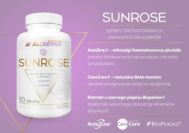 Suplement diety Alldeynn Sunrose 120 tabletek (5902837742670) - obraz 2