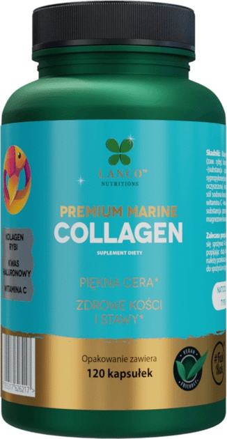 Suplement diety Lanco Nutritions Collagen Premium Marine 120 kapsułek (5905317626217) - obraz 1
