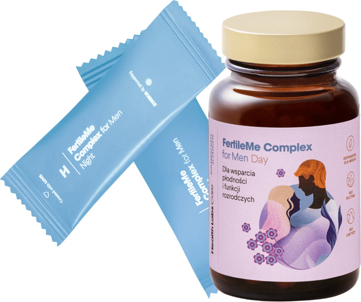 Suplement diety Health Labs FertileMe Complex for Men 30 kapsułek + 30 saszetek (5906146791671) - obraz 2