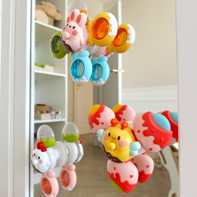 Сенсорна іграшка спінер Woopie Baby Бджола - Курча - Кролик знімні 47962 (5904326947962) - зображення 7