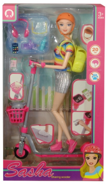 Lalka Swede z hulajnogą i akcesoriami (5902496209934) - obraz 1