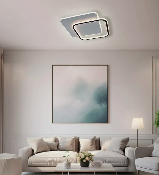 Управляемая светодиодная люстра Esllse STANDART 2S 65W 475x475x50мм черно-белая - Фото 7 Управляемая светодиодная люстра Esllse STANDART 2S 65W 475x475x50мм черно-белая - изображение 7