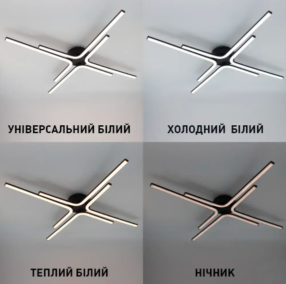 Управляемая светодиодная люстра Esllse с пультом ESTA 70W 4DL 770x60мм - изображение 2